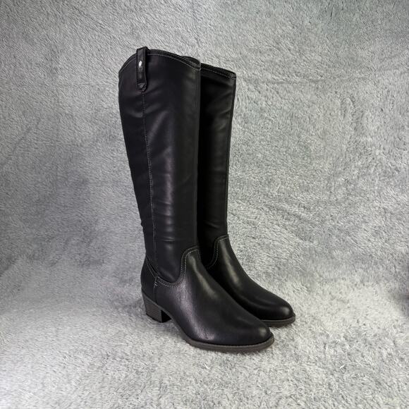 SOUL by Naturalizer Zoya Boots Women's 8.5 Wide Black Knee-High Boots - Picture 1 of 12